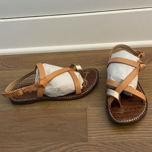 Brand new sam Edelman leather strap sandals